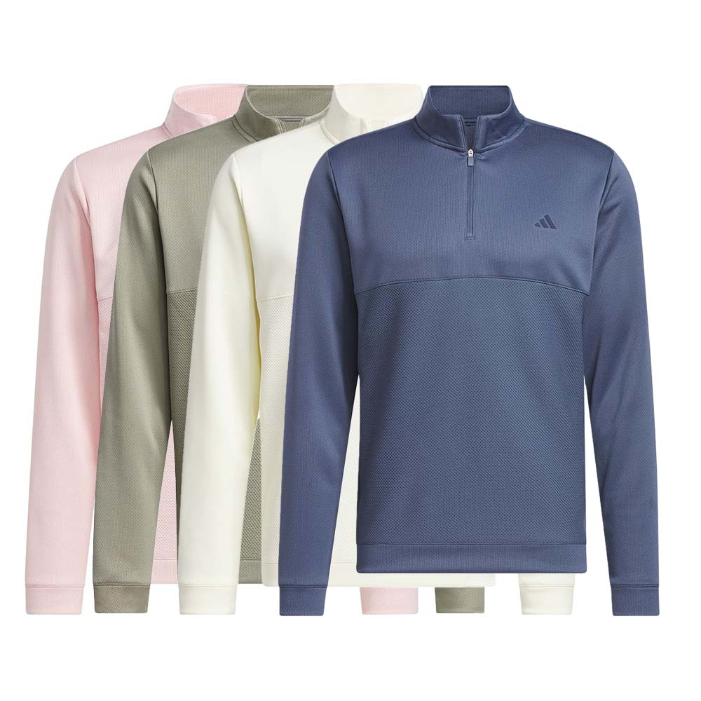 Adidas M Ultimate365 Textured 1/4 Zip Pullover 0